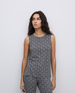 Black Geometric Top