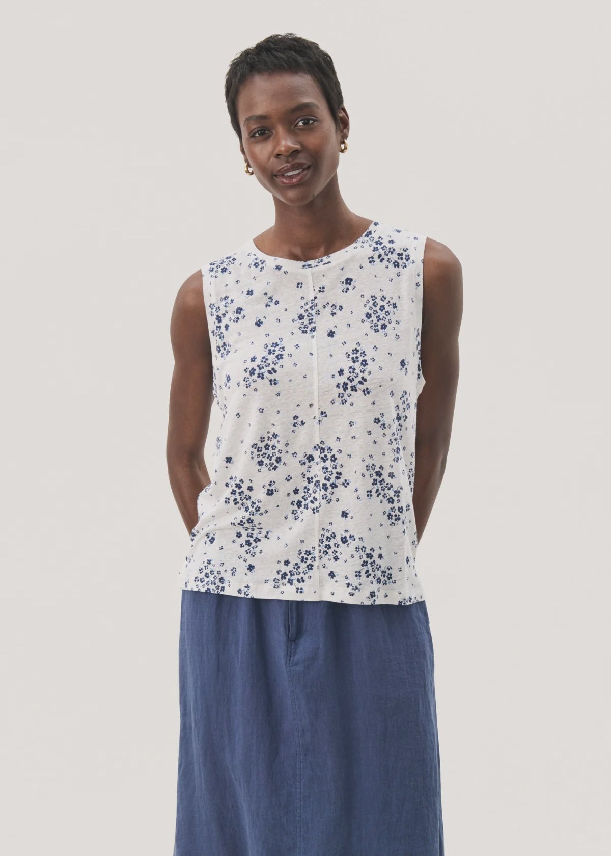 Rena Linen Blend Tank
