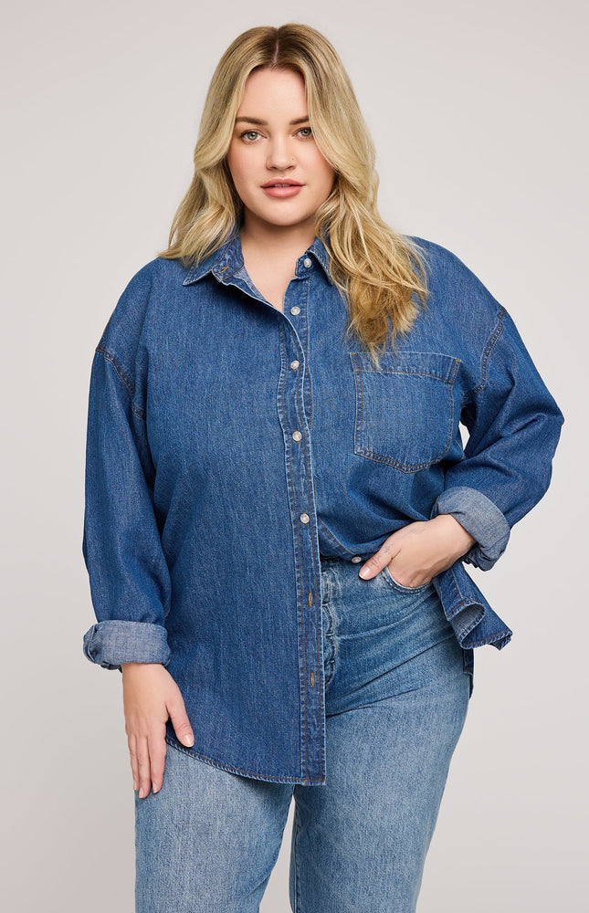 Whitney Denim Button Down Shirt