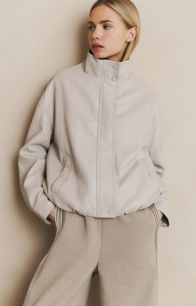 Short Faux Leather Jacket