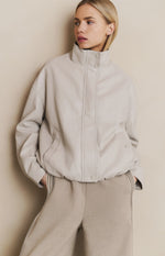 Short Faux Leather Jacket