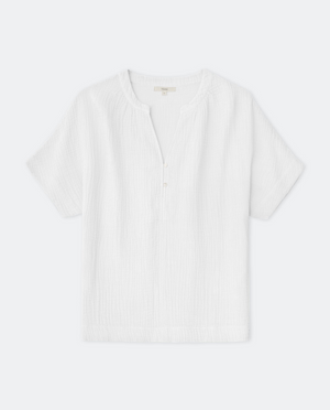 Cotton Muslin Short Sleeve Shirt