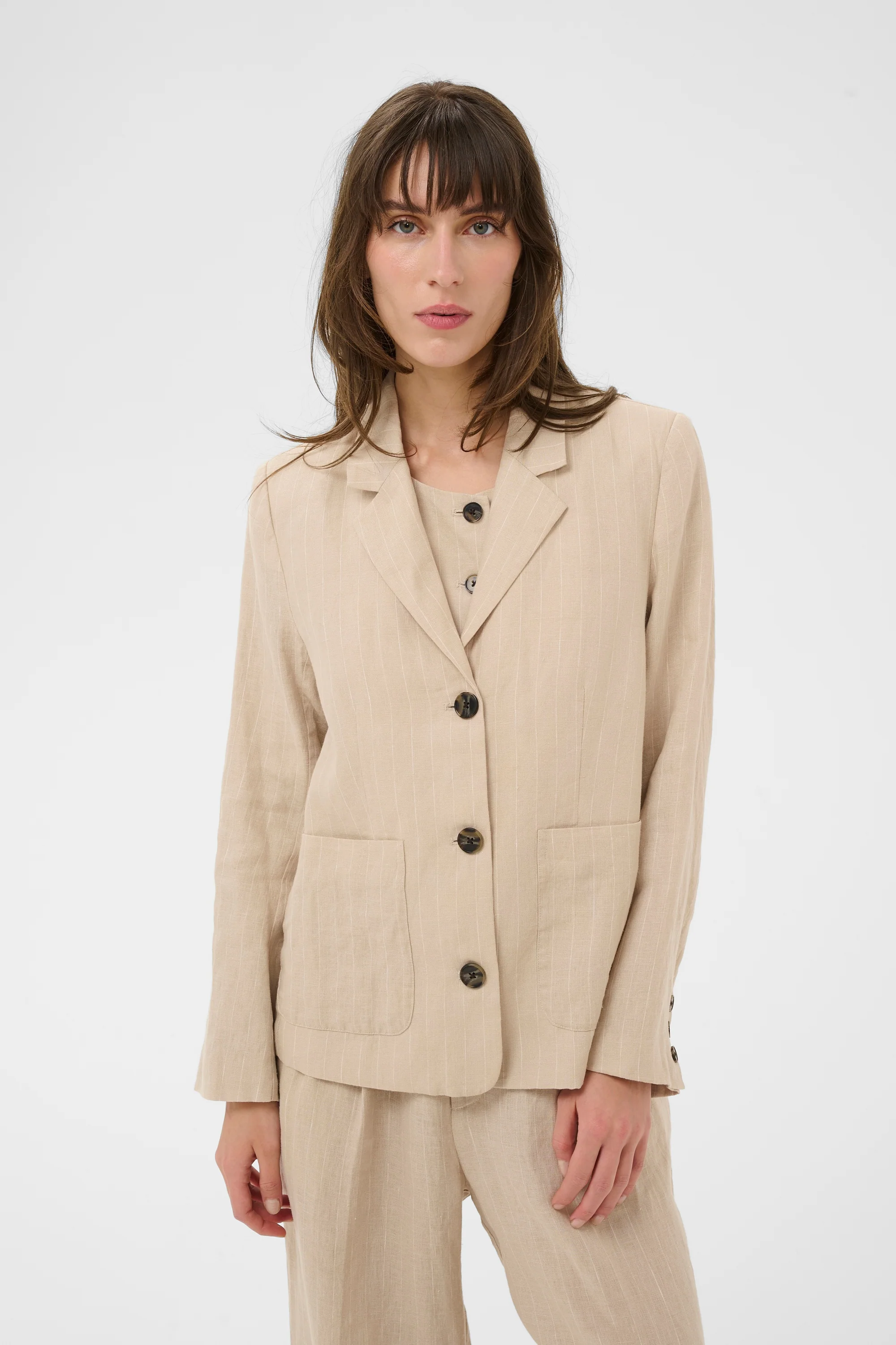 Alita Pinstripe Blazer