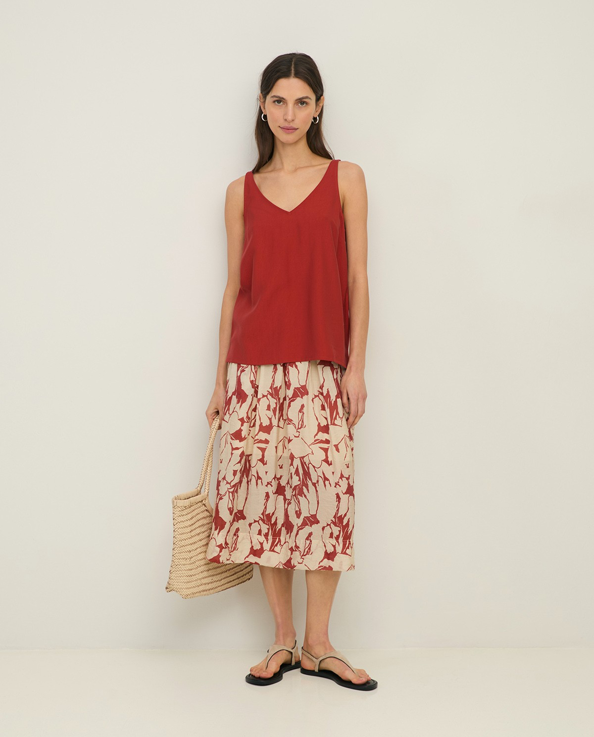 Flowy Flora Chiffon Skirt