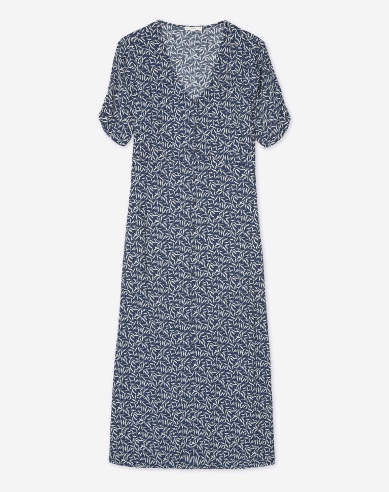 Flowy Midi Dress with Flowers