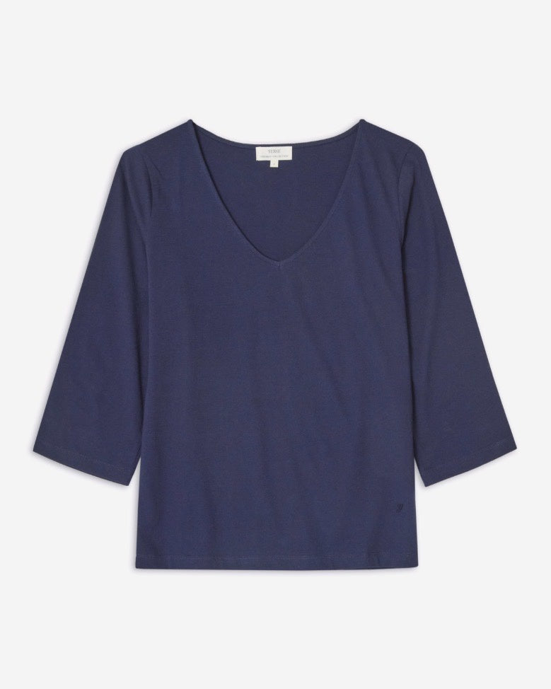 French Sleeve Organic Cotton T-Shirt