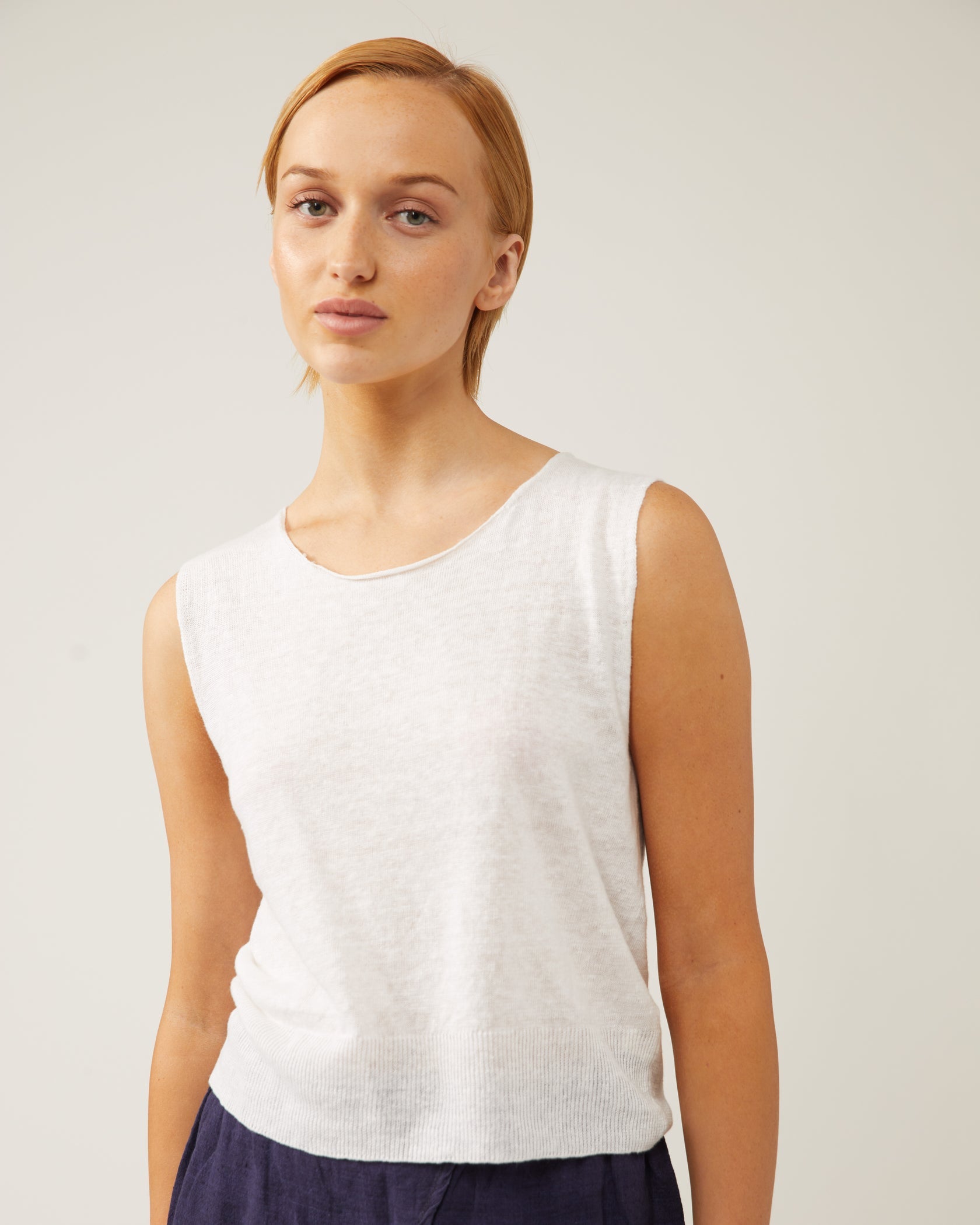 Jenny Linen Sleeveless Sweater