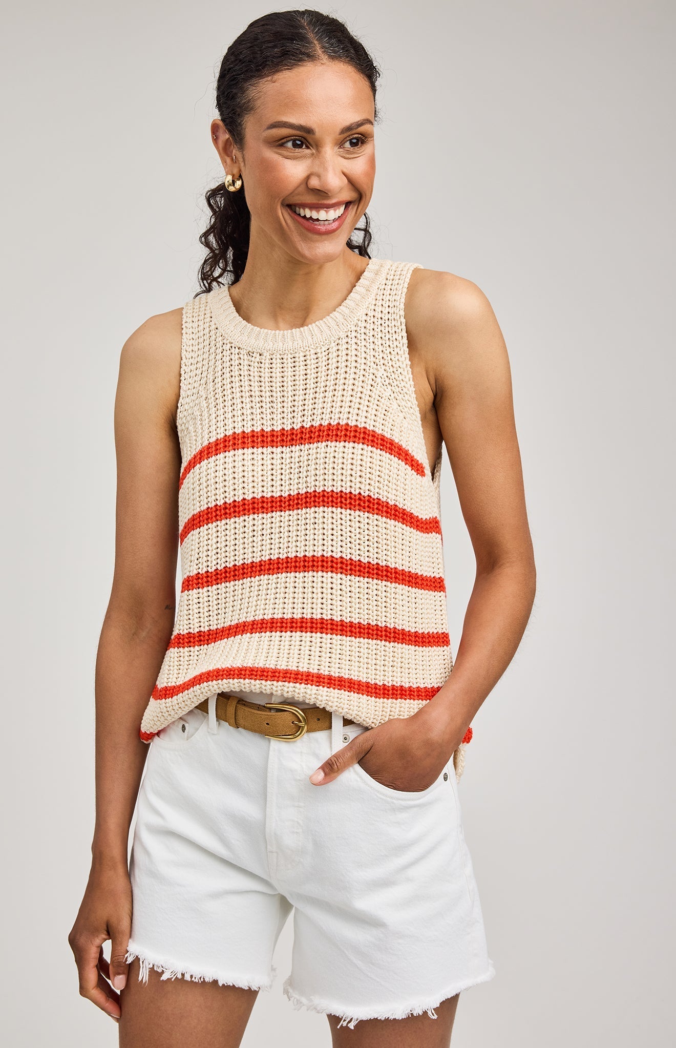 Andrea Stripe Knit Tank
