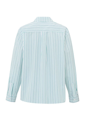 Striped Blouse With Cuff