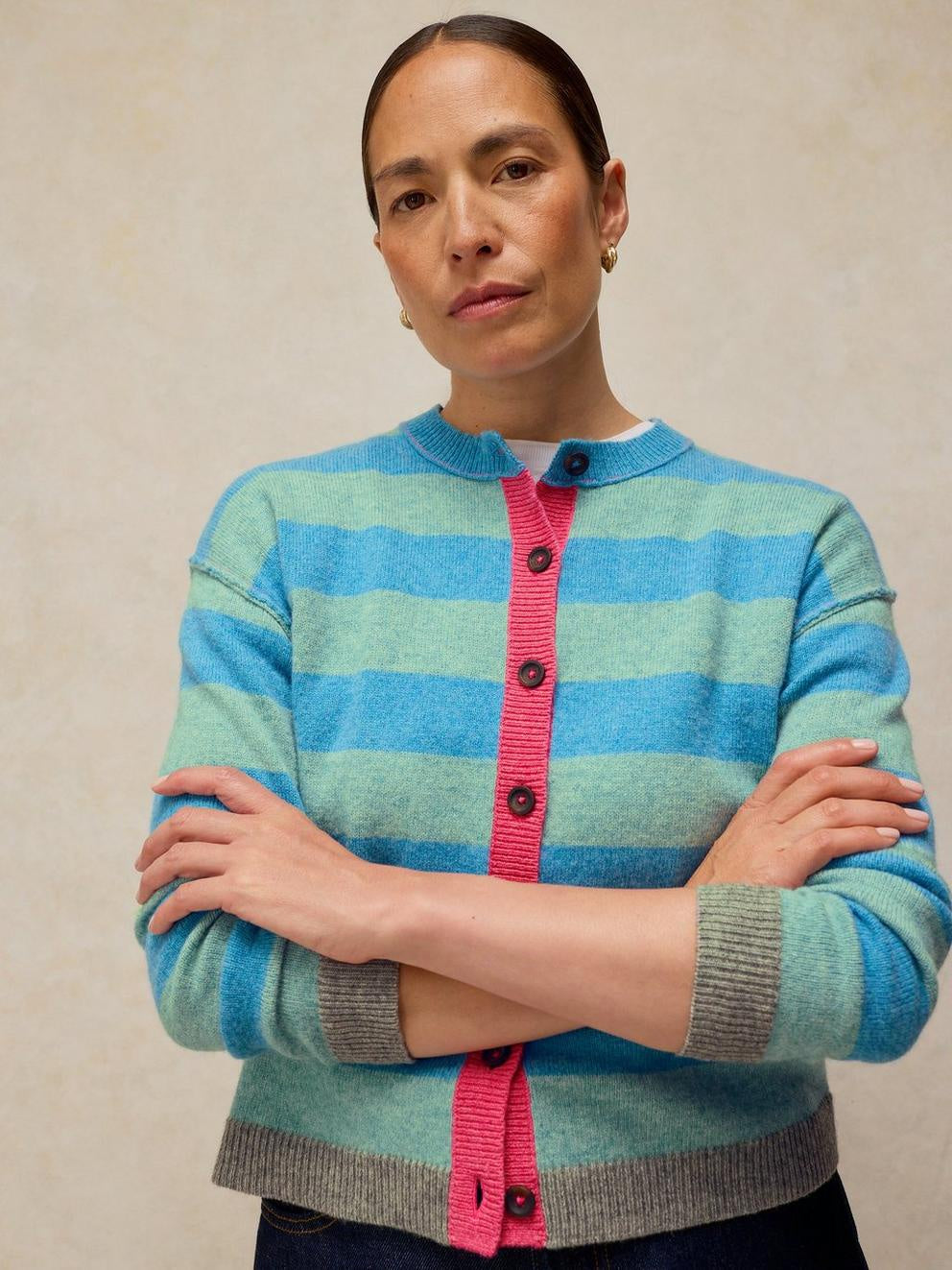 Sansa Striped Cardi