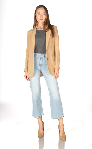 Katie Crop High Flare - Angel Blue