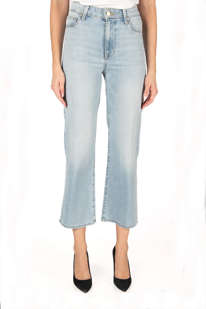 Katie Crop High Flare - Angel Blue