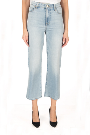 Katie Crop High Flare - Angel Blue
