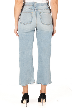Katie Crop High Flare - Angel Blue