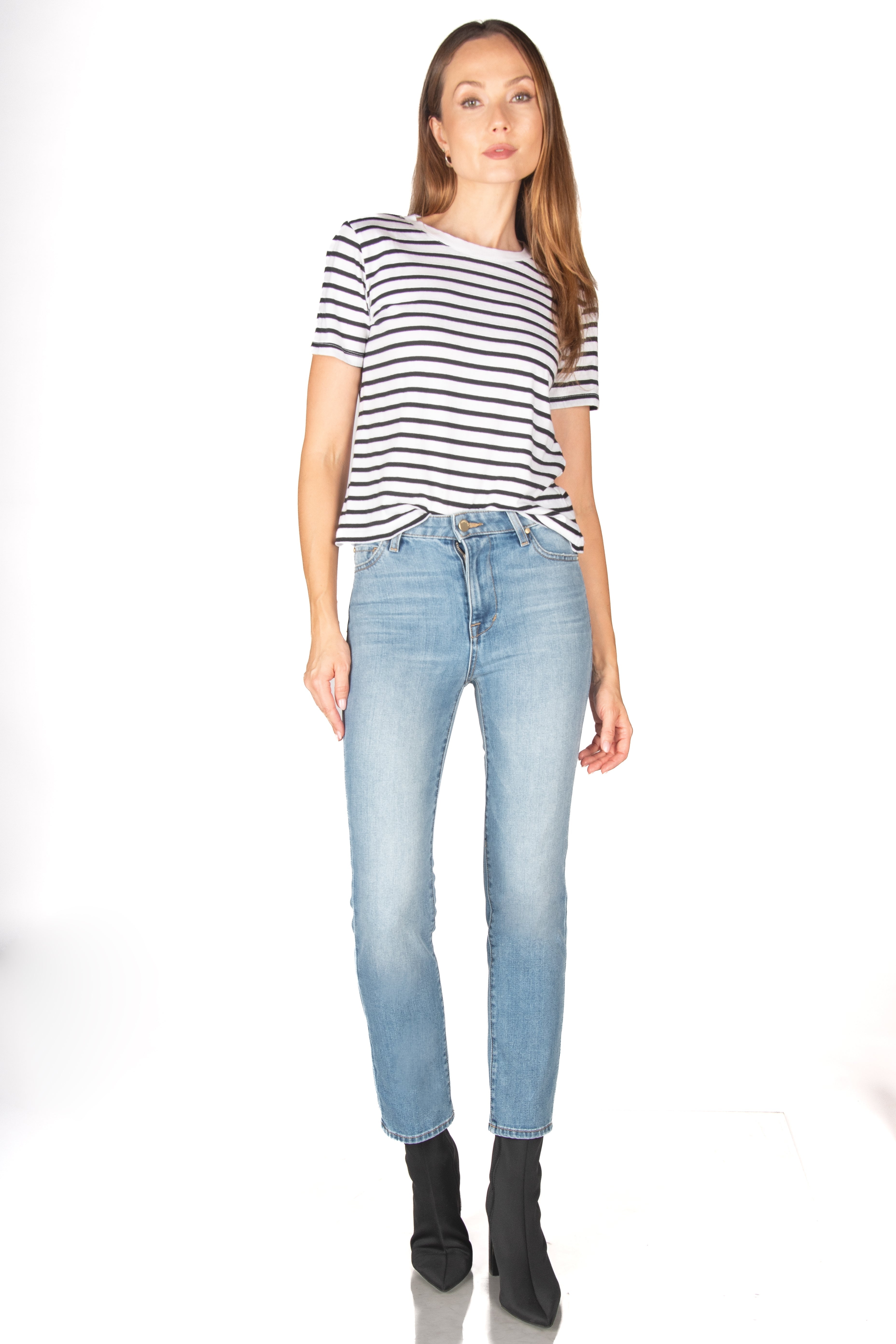 Cher High Rise Straight - Madison Blue