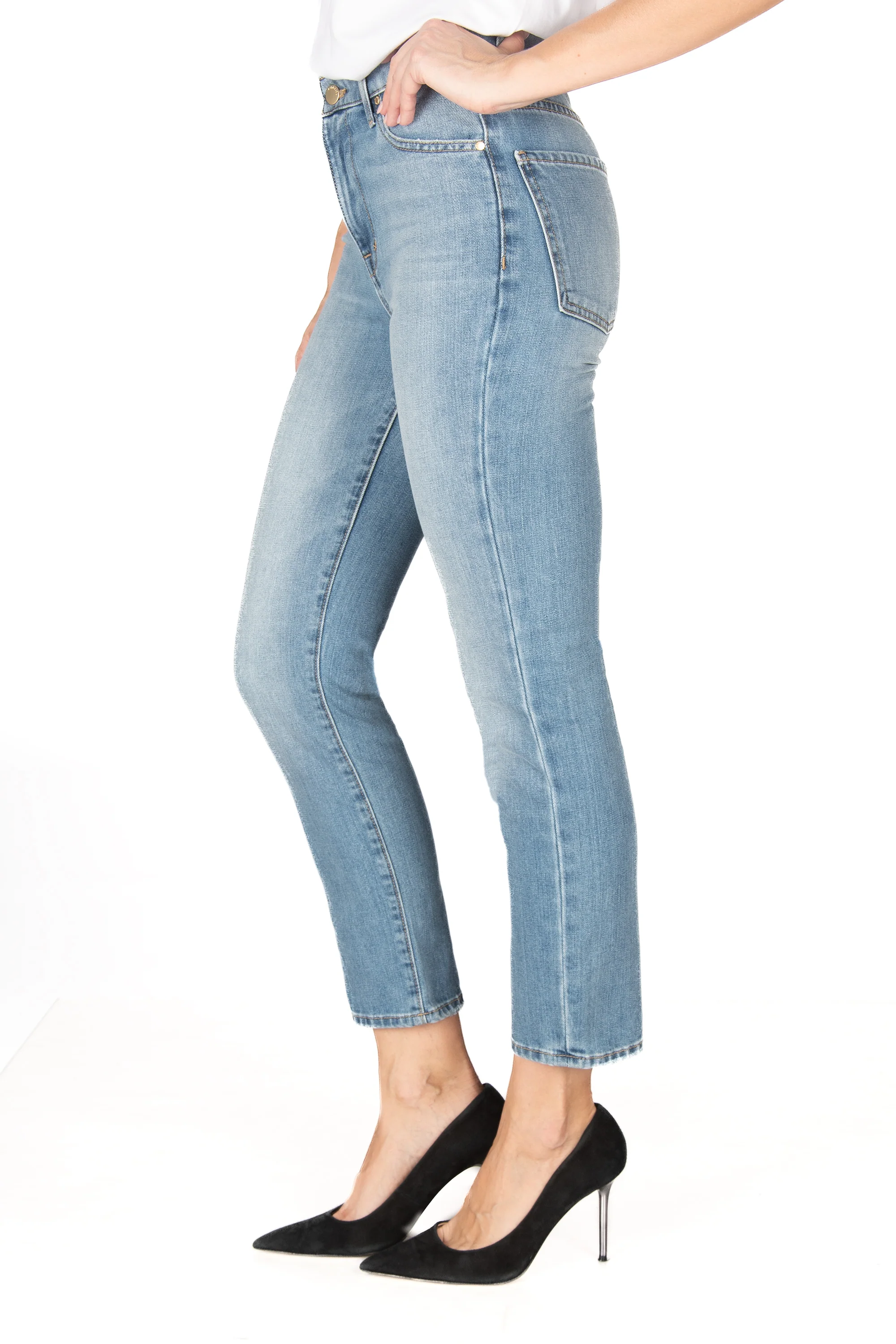 Cher High Rise Straight - Madison Blue