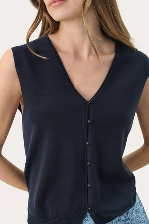 Natika Sleeveless Cardigan