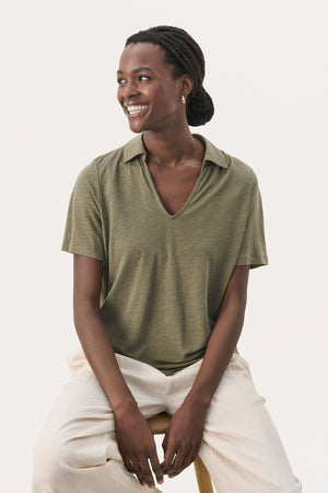 Naba Linen Blend T-Shirt