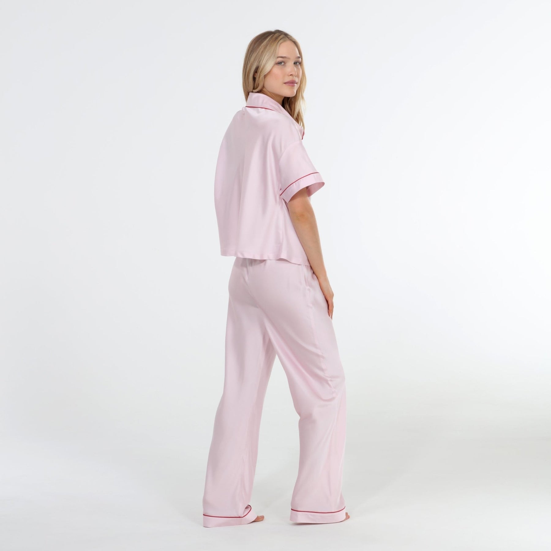 Retreat Satin Short-Sleeve PJ Set