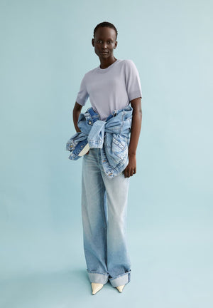 Siljiaas Ribbed Knit T-Shirt