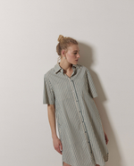 Striped Cotton Shirt Dress
