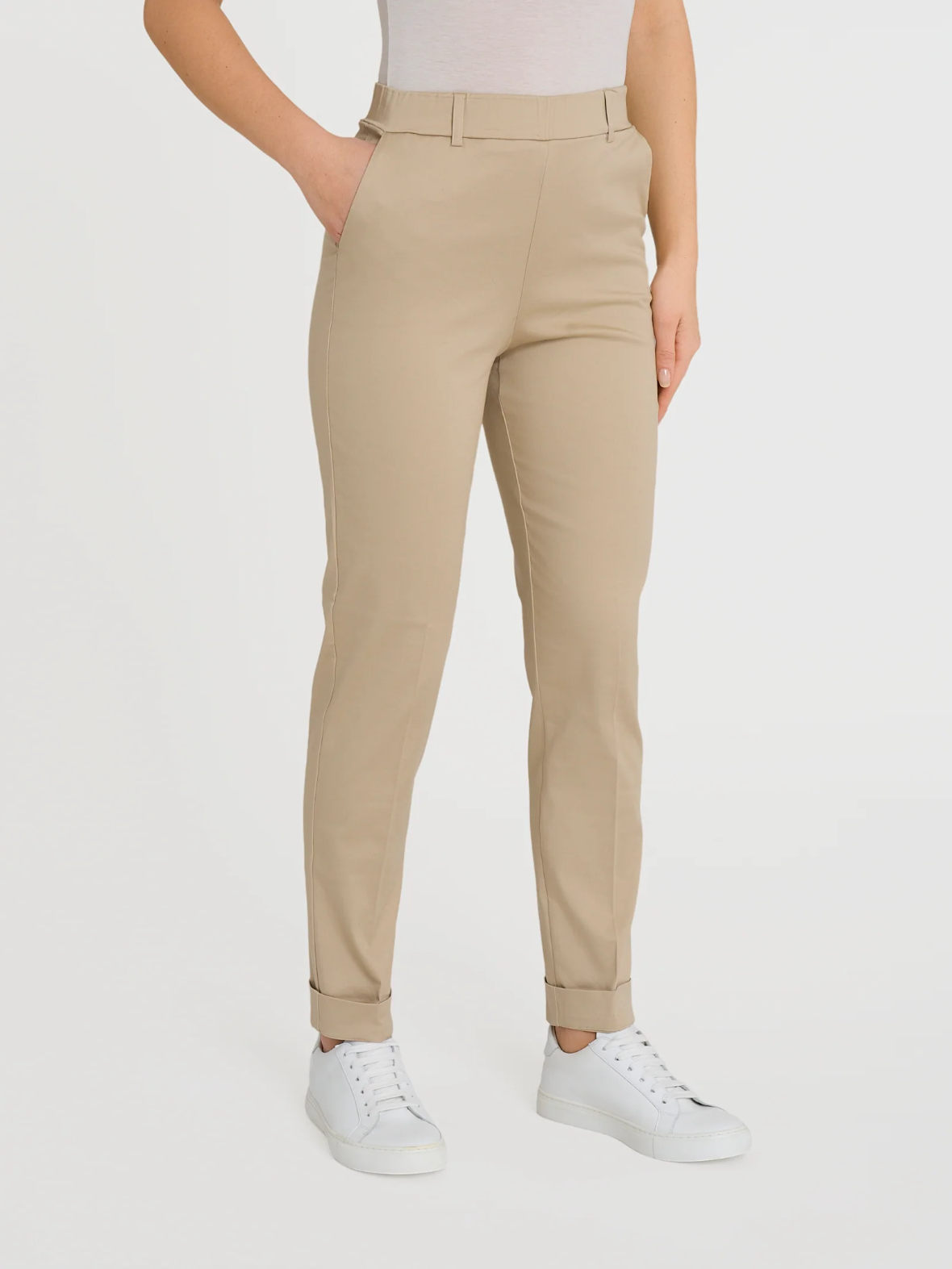 Satin Power Slim Chino Pant