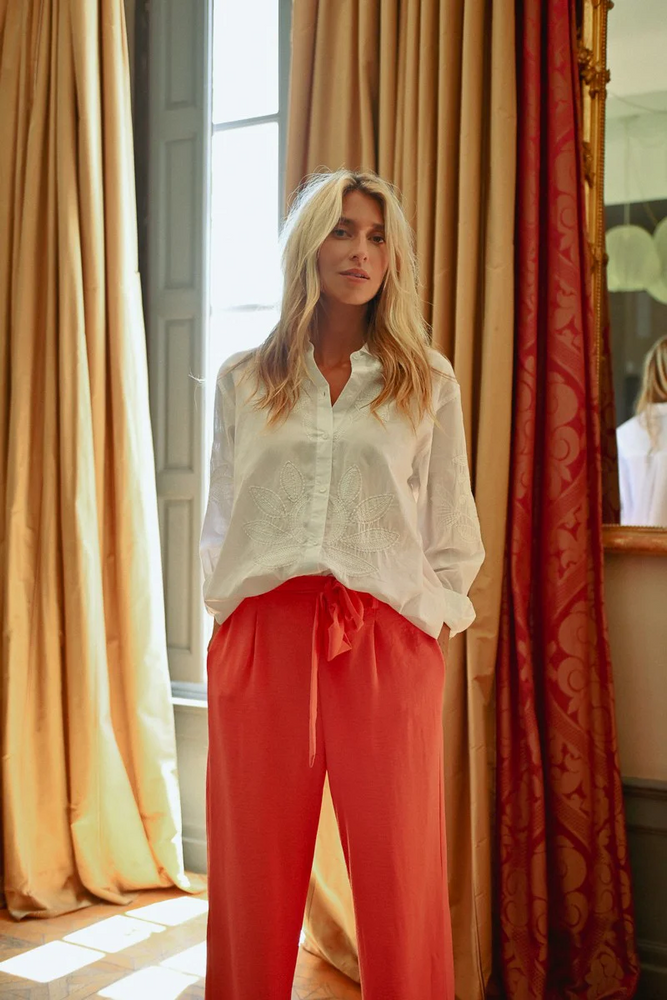 Oversized Embroidered Shirt