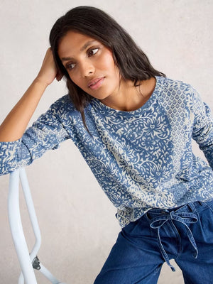 Olive Print Jumper