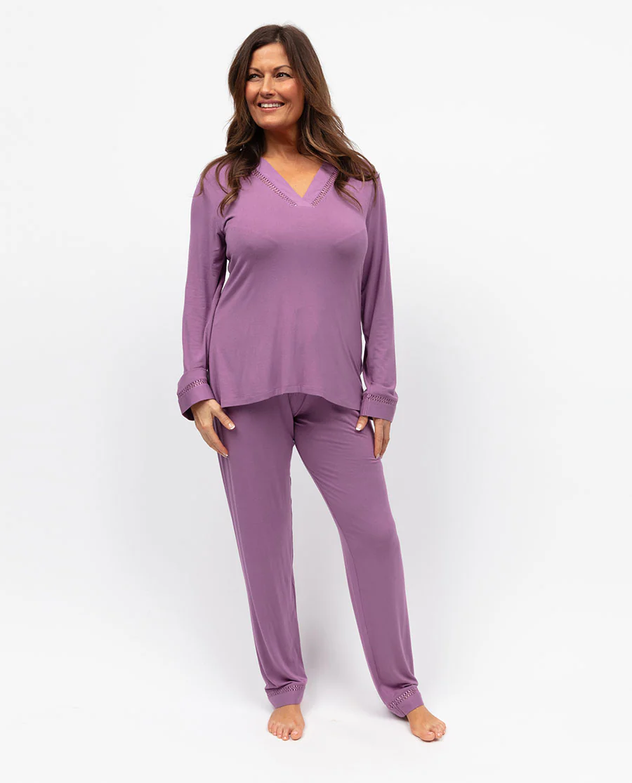 Rhea Lace Detail Jersey PJ Set