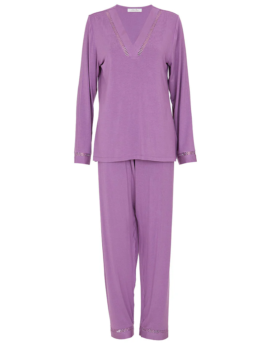 Rhea Lace Detail Jersey PJ Set