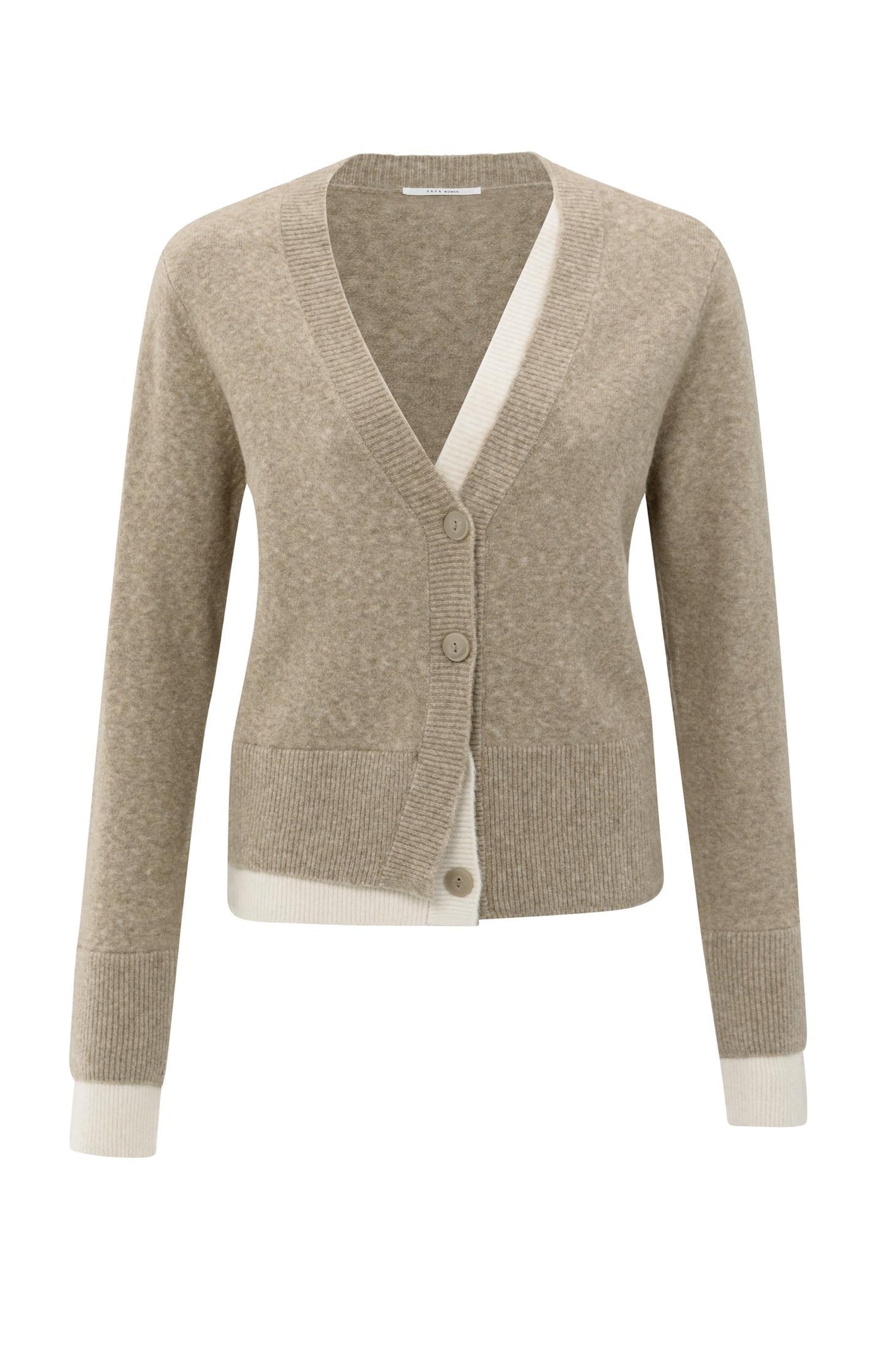 Cardigan with Contrast Detail