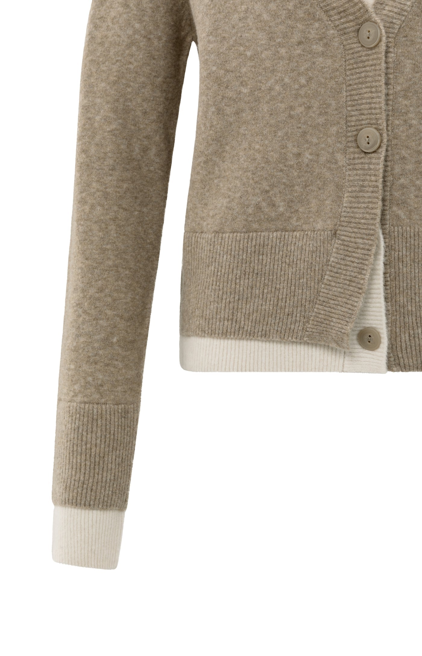 Cardigan with Contrast Detail