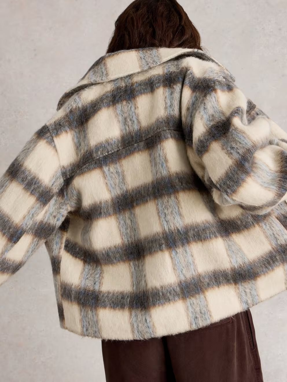 Alexa Check Wool Blend Jacket