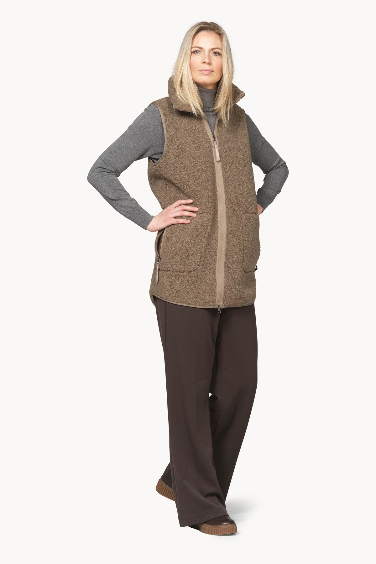 Long Fleece Vest