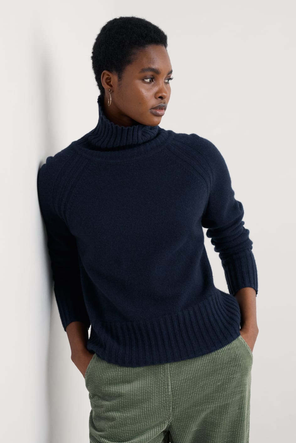 Basset Cove Roll Neck Jumper