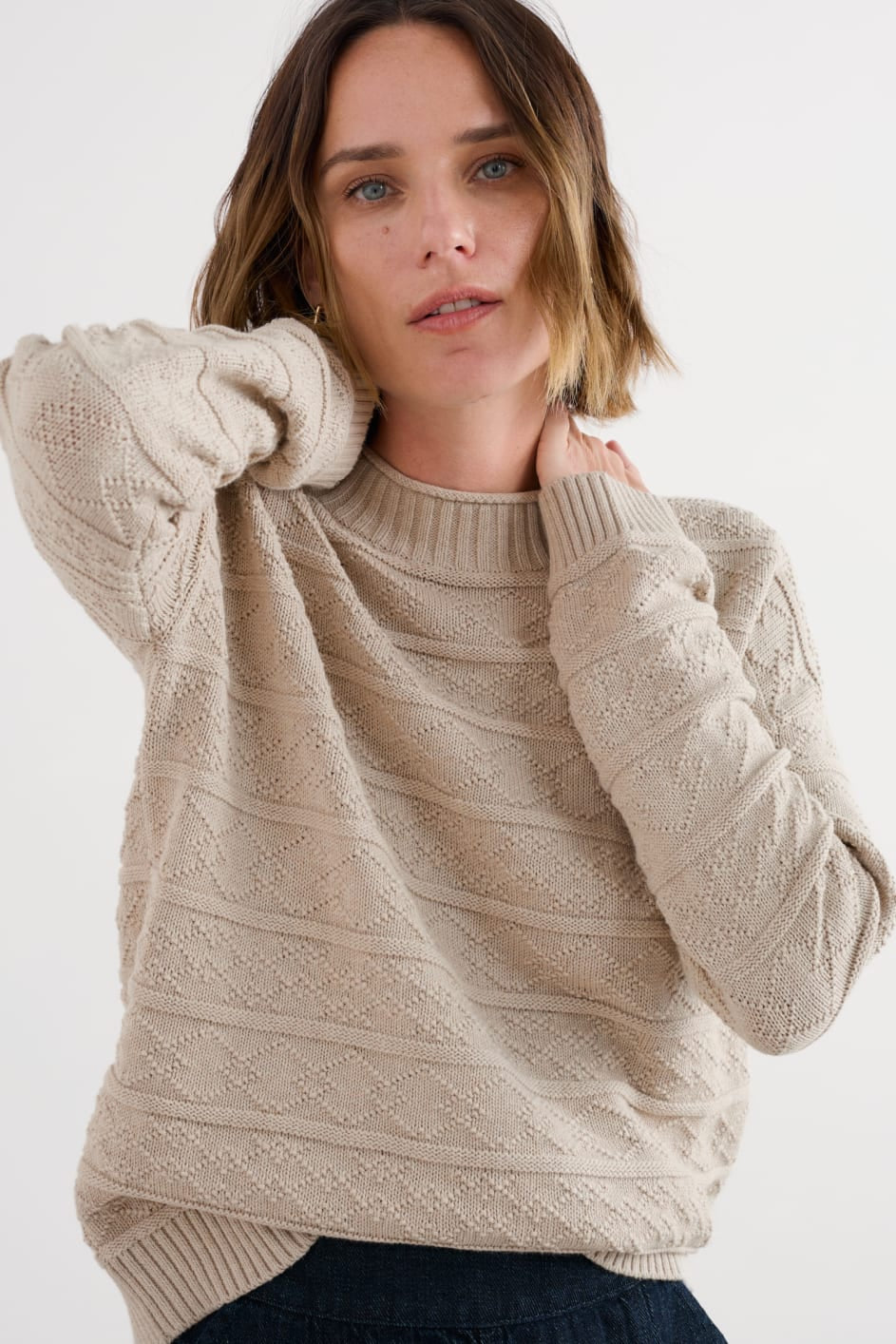 Penkestle Cotton Knitted Jumper
