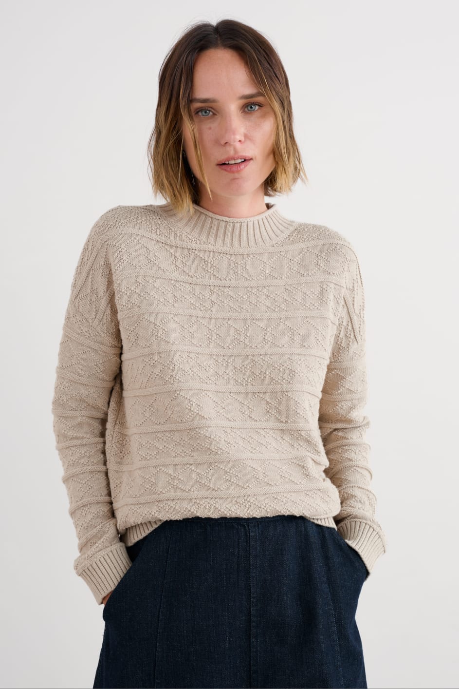 Penkestle Cotton Knitted Jumper
