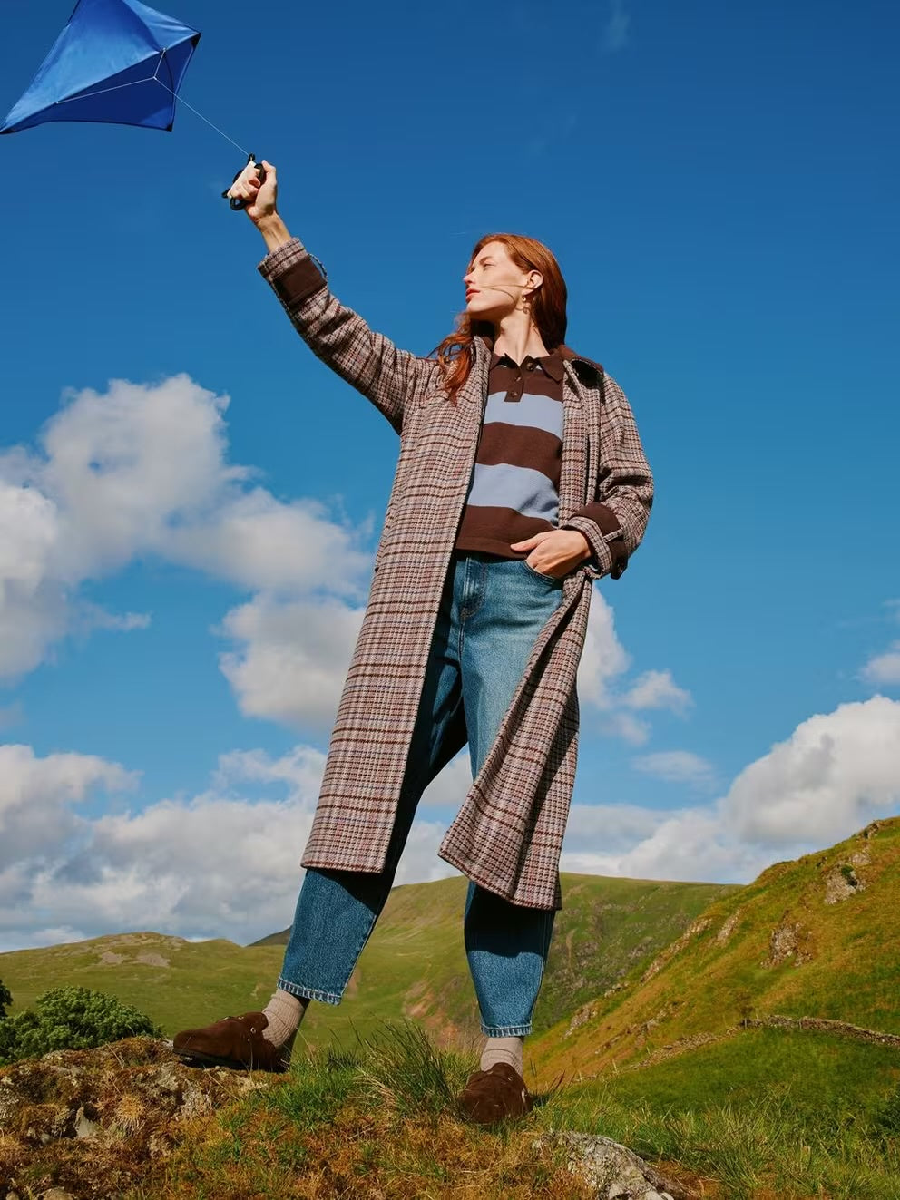 Emmeline Check Coat