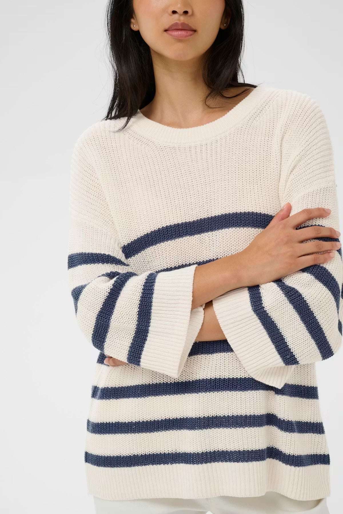 Aliza Stripes Knit Pullover