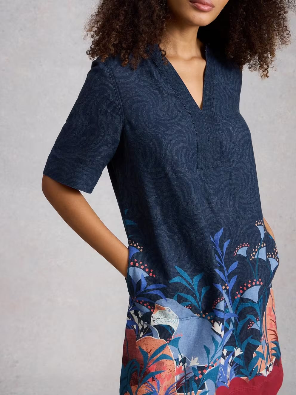 June Linen Dress