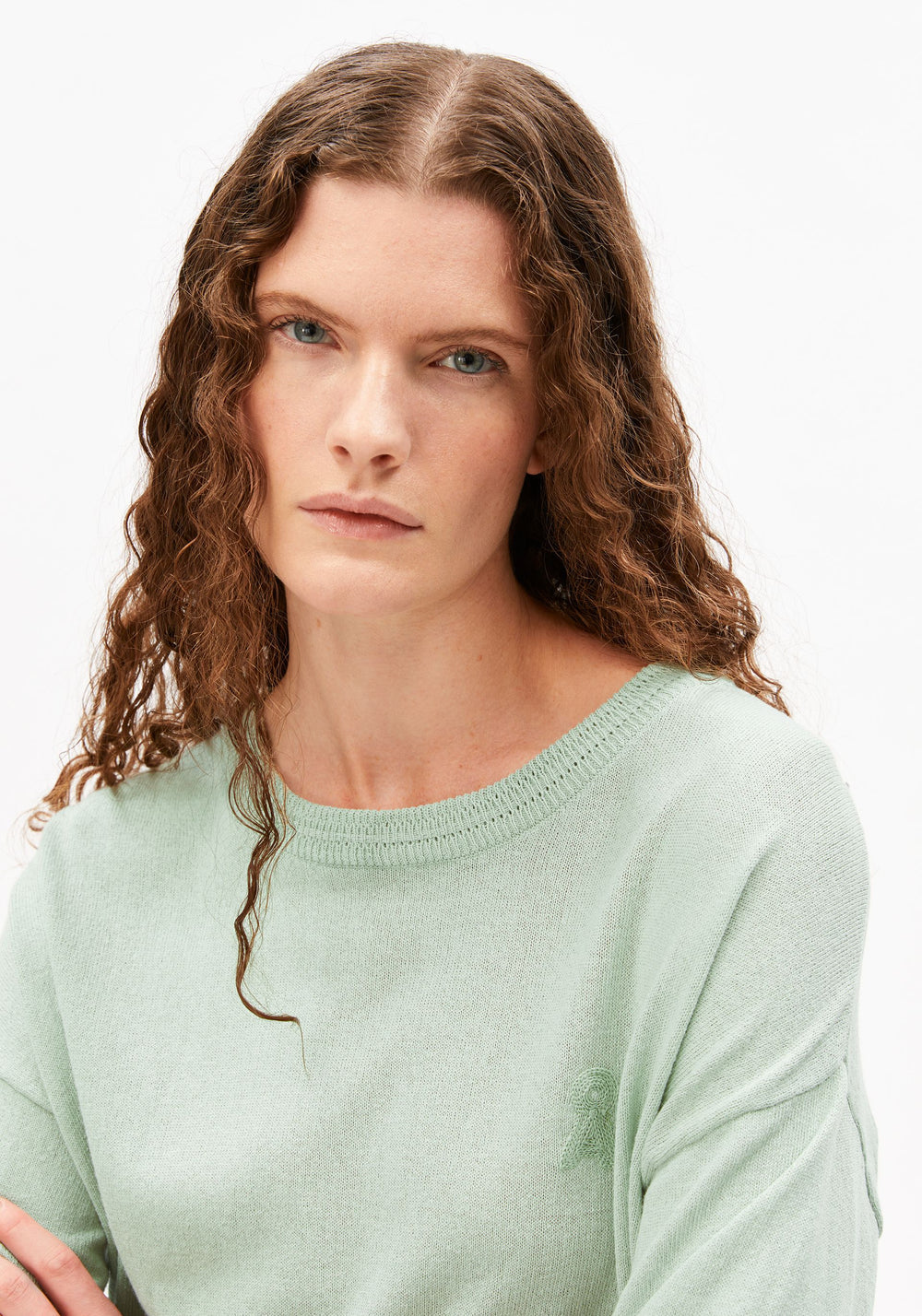 Linen Blend Knit Sweater