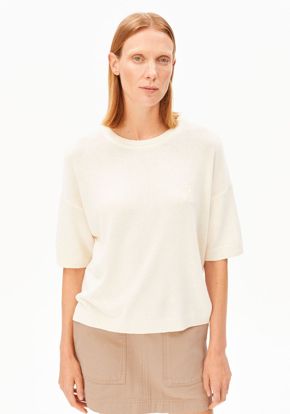 Linen Blend Knit Sweater