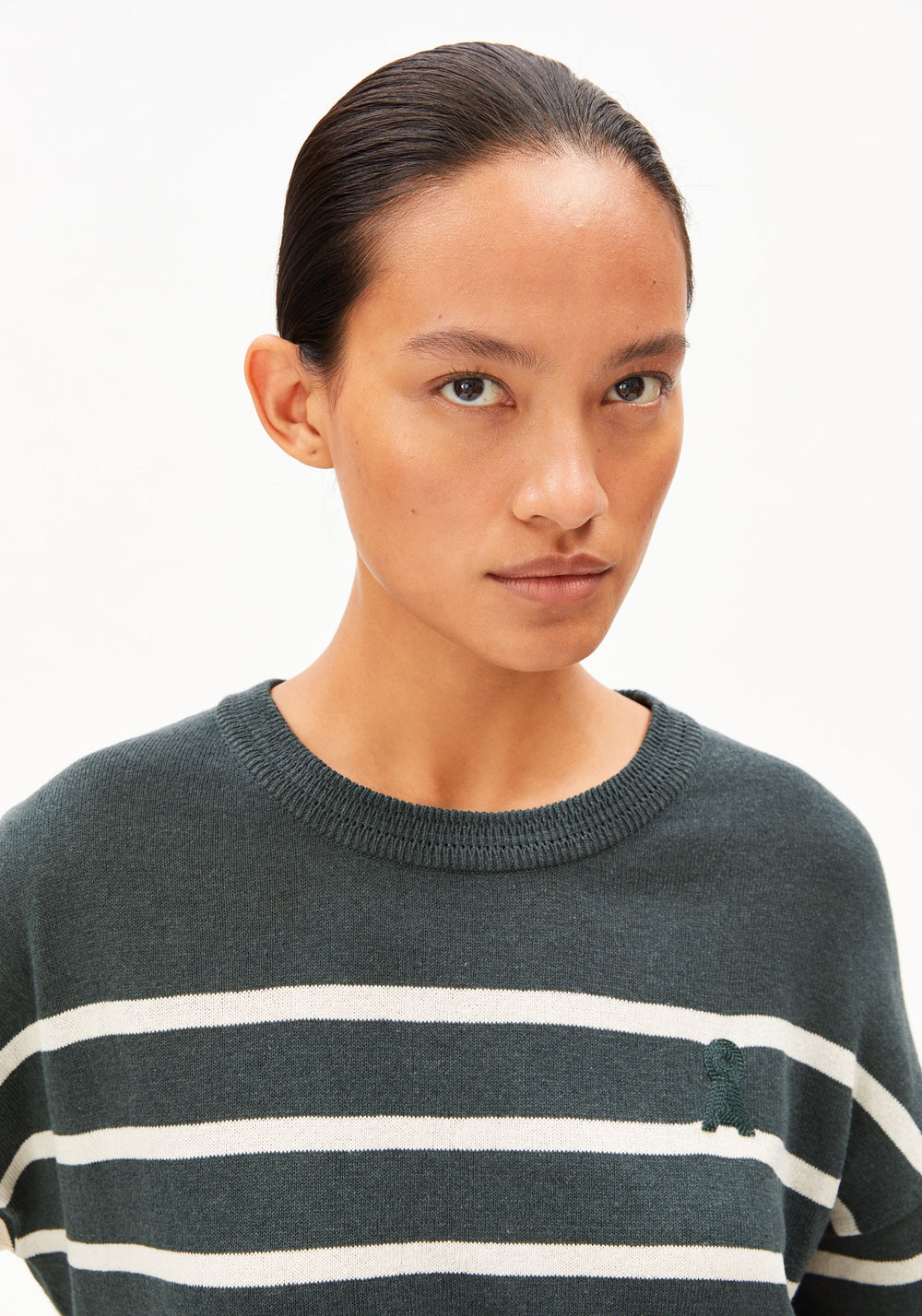 Stripe Linen Blend Sweater