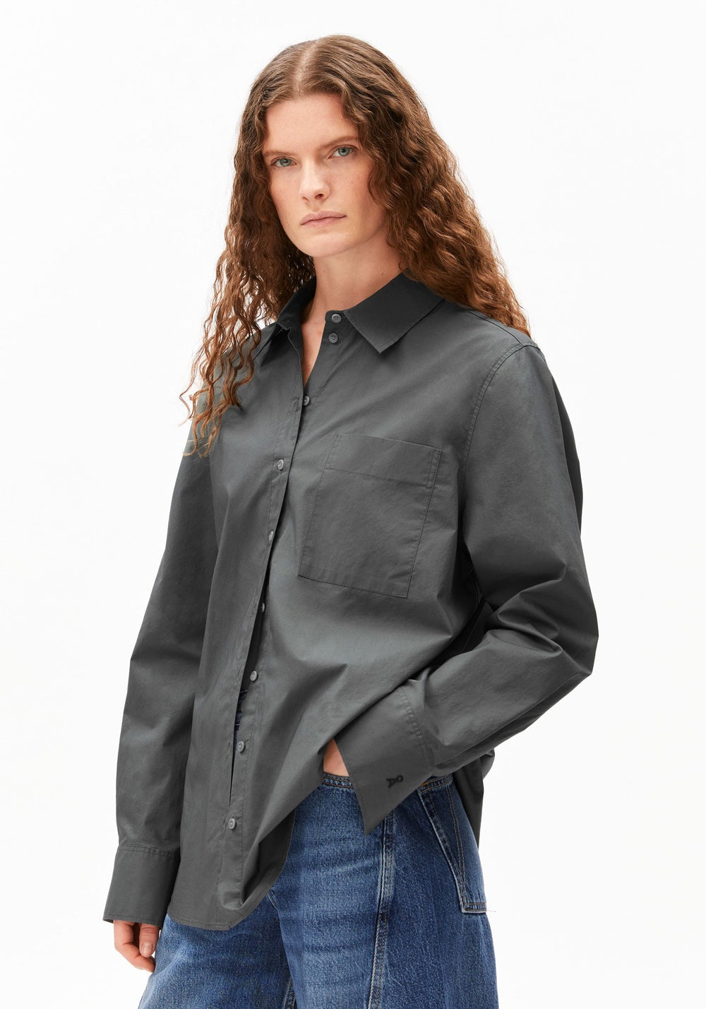 Loose Poplin Shirt