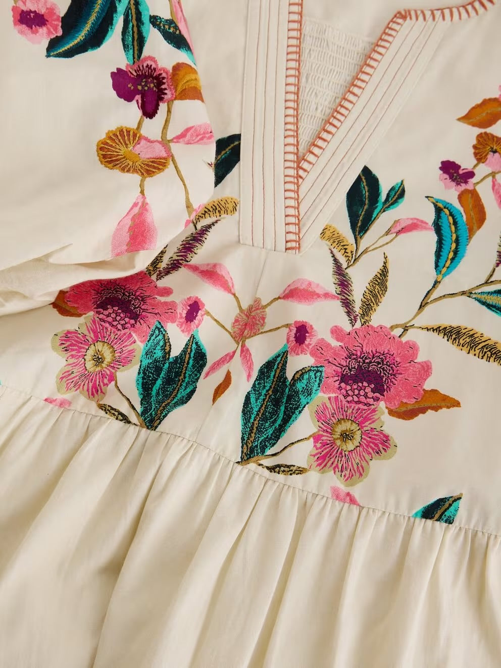 Maeve Embroidered Midi Dress