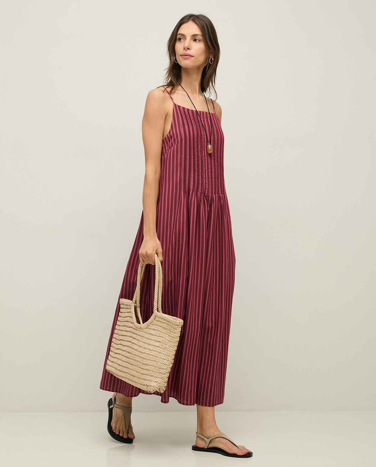 Striped Midi Dress