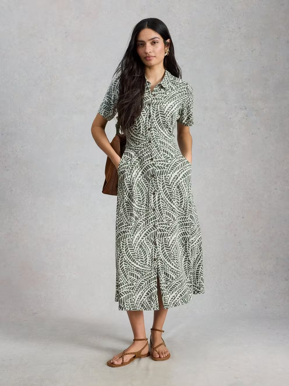 Rua Jersey Collared Dress