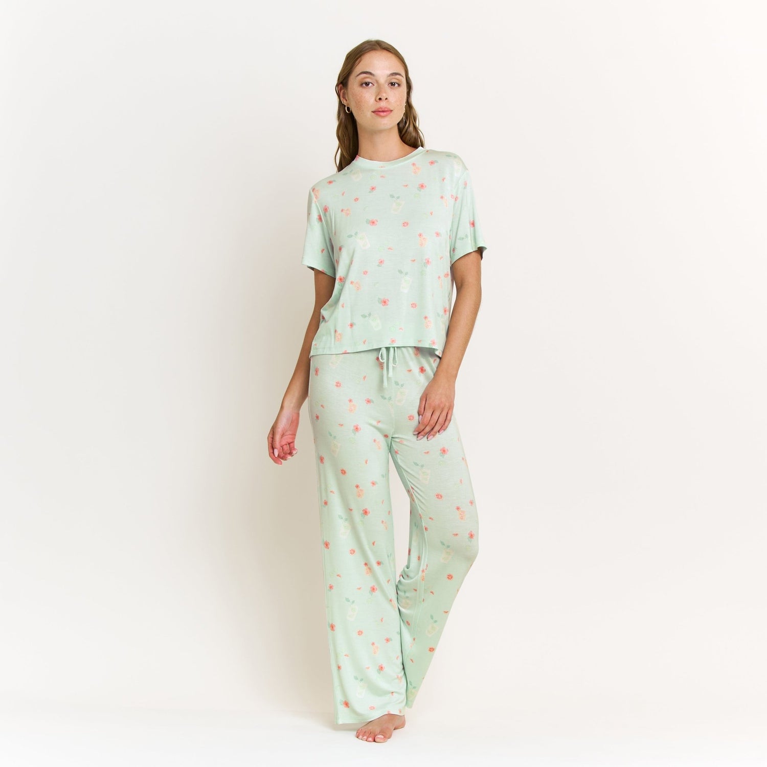 All American Tee Pant Set - Mint Mojito