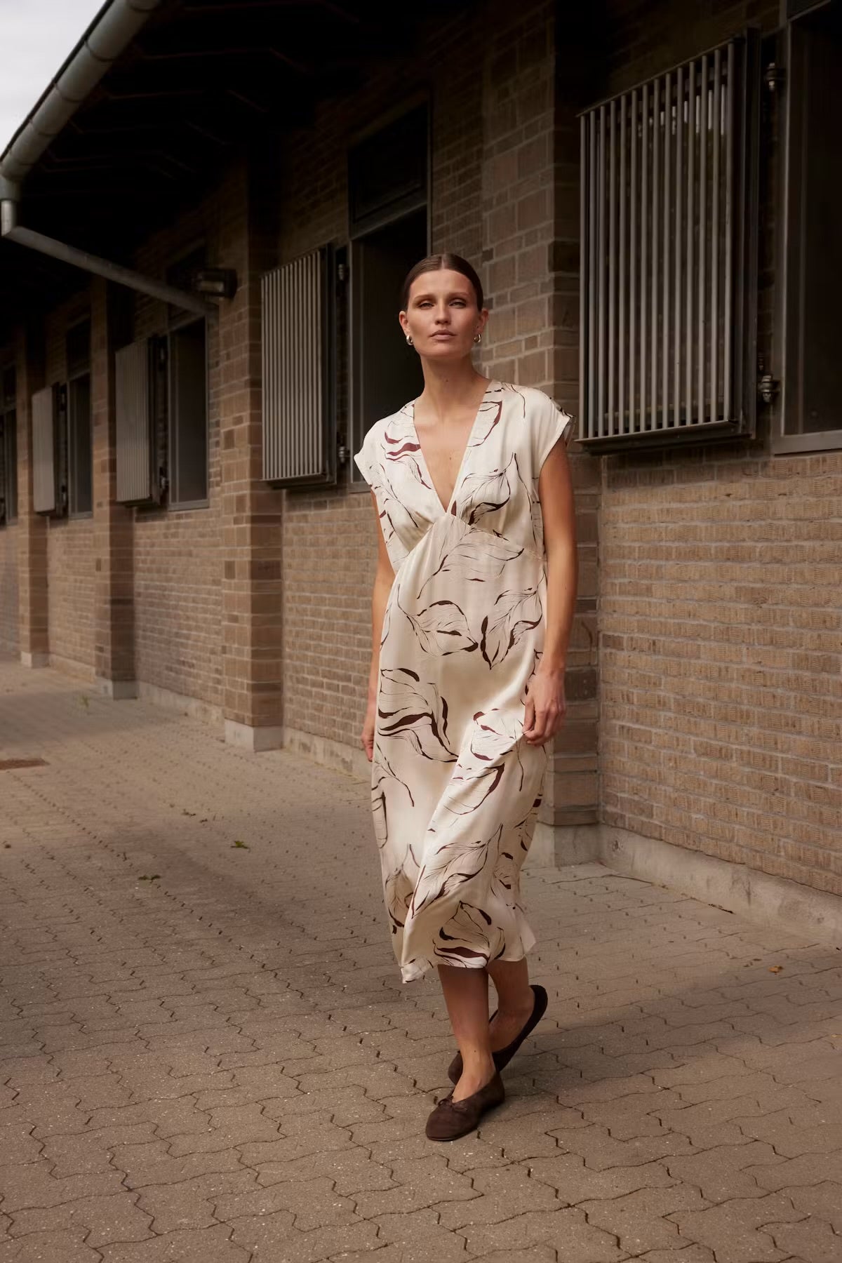Clero Midi Printed Dress