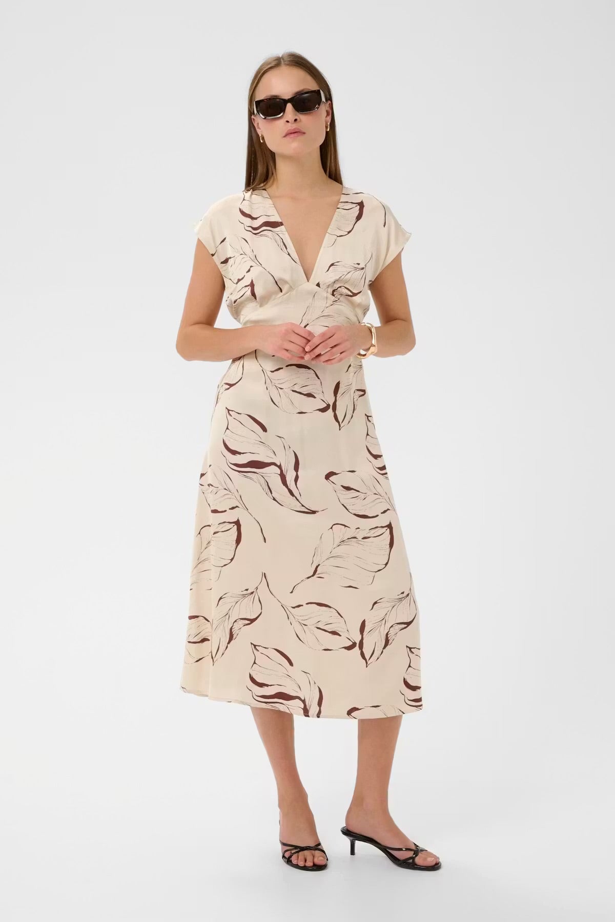 Clero Midi Printed Dress